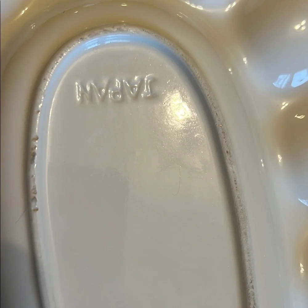Decorative Egg Tray with Fruit and Vegetable Accents
